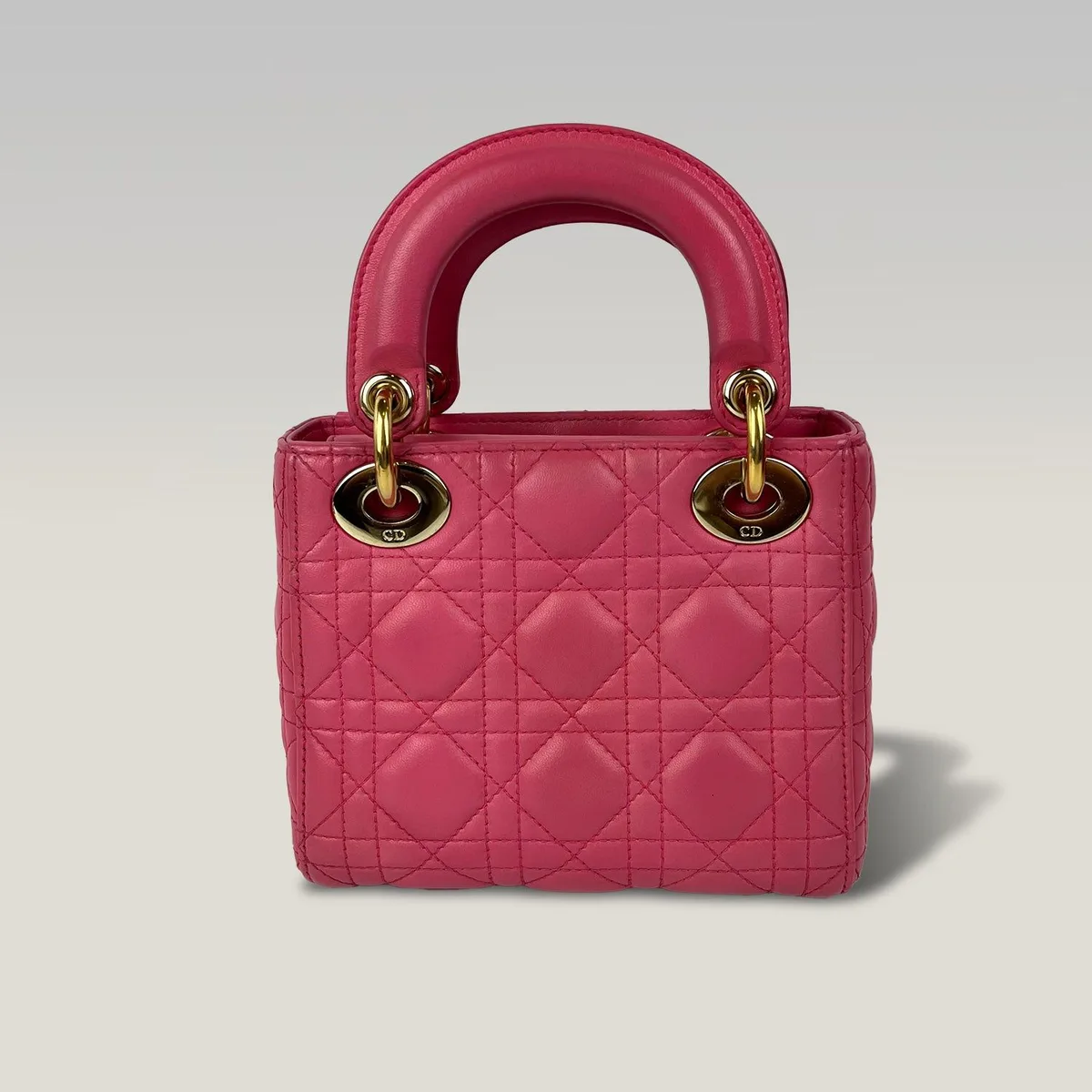 Dior Mini Lady Dior 粉色款，图片3