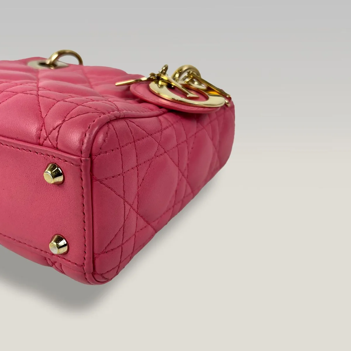 Dior Mini Lady Dior 粉色款，图片4