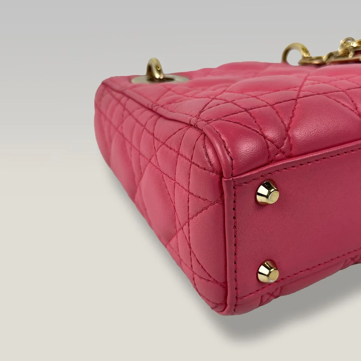 Dior Mini Lady Dior 粉色款，图片5