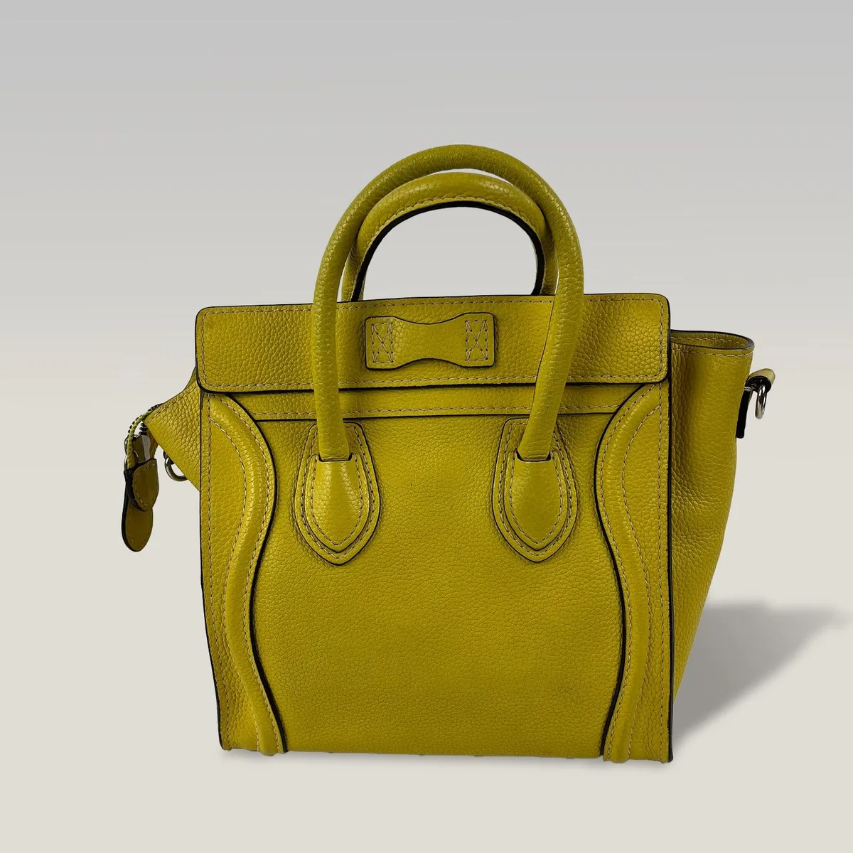 Celine Nano Luggage in Yellow, photo 3