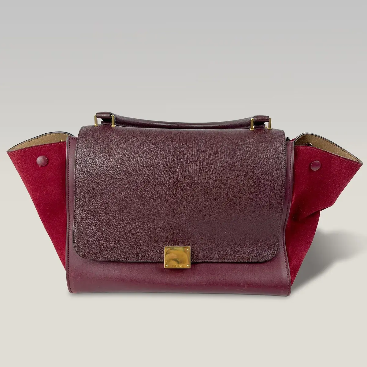 Celine Trapeze bordeaux e rossa, foto 2