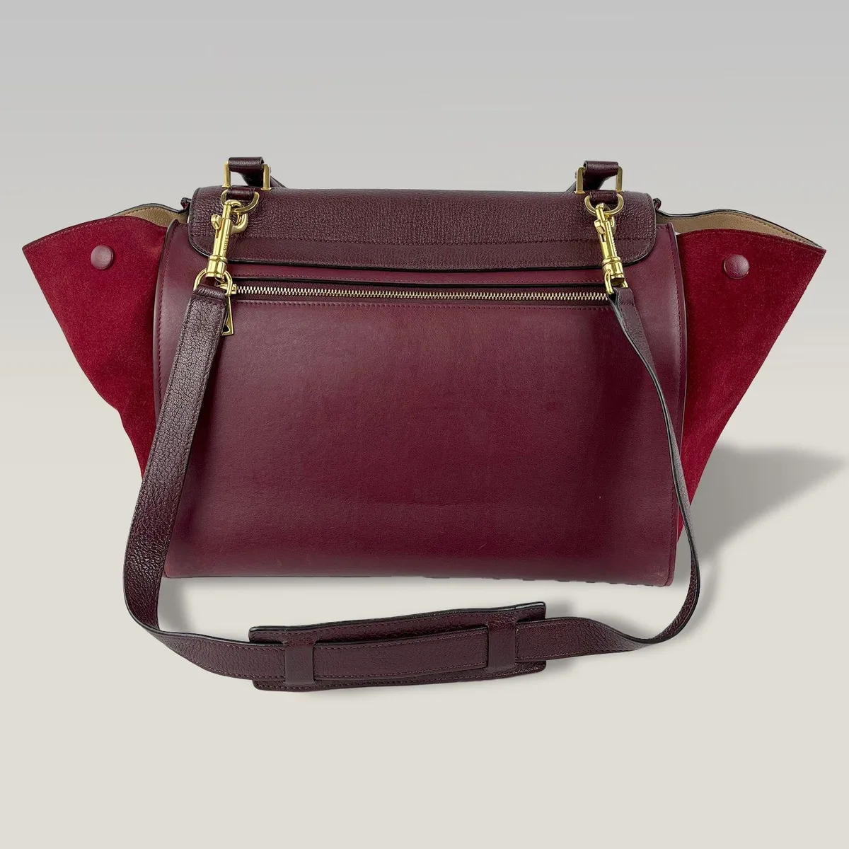 Celine Trapeze bordeaux e rossa, foto 3