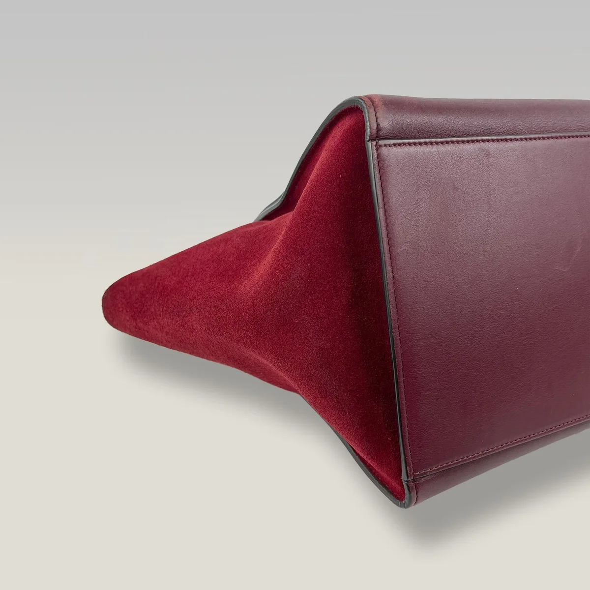Celine Trapeze bordeaux e rossa, foto 5