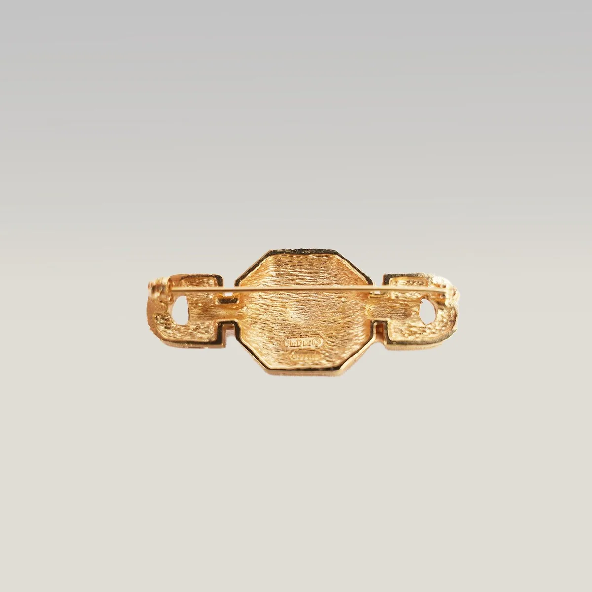 Dior Vintage Brooch in Gold, Black and Red, photo 3