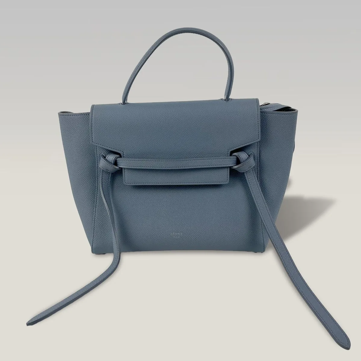 Celine Belt Bag Micro in Dusty Blue, photo 2