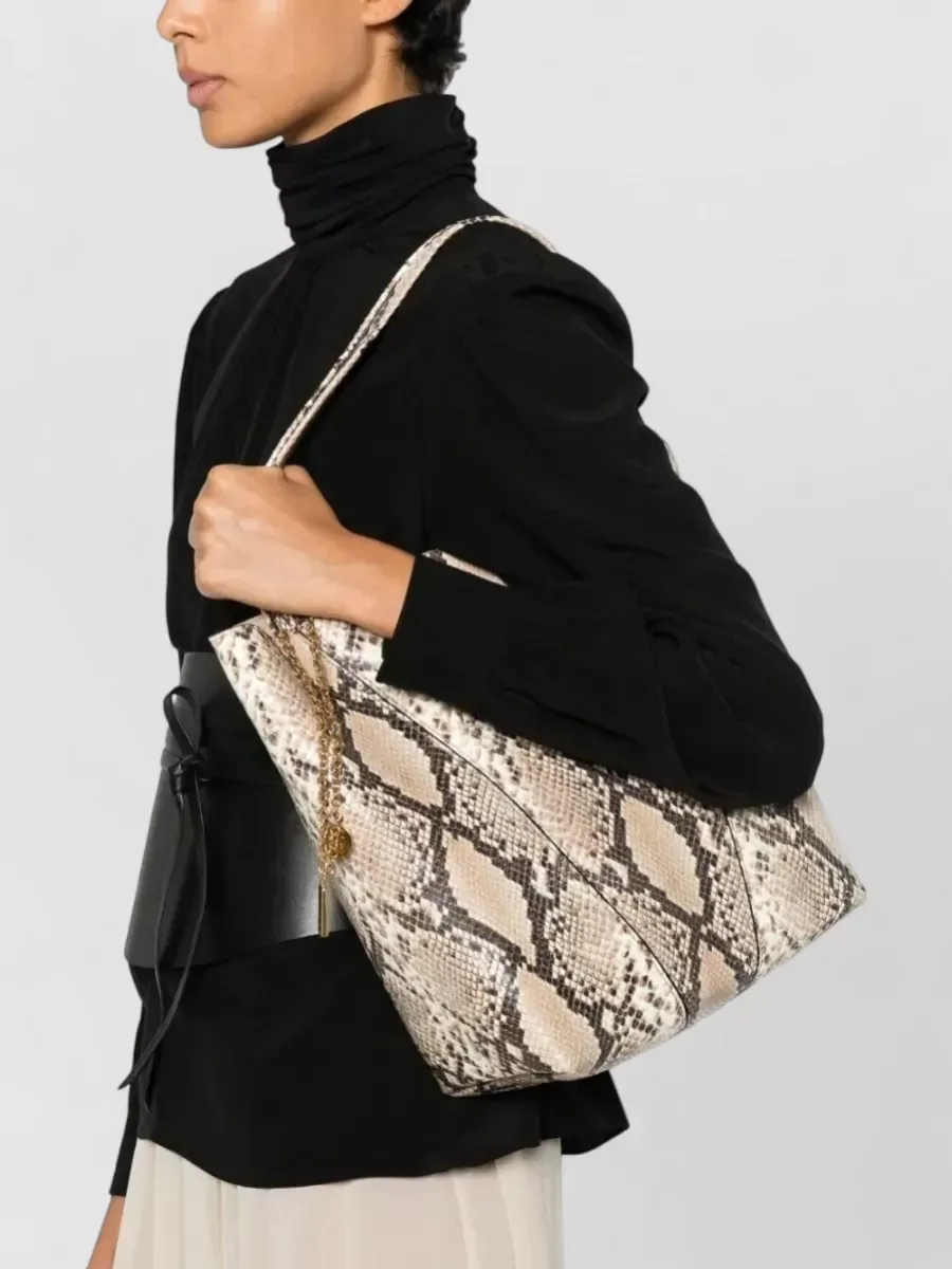 Chloé Spin Schultertasche in Beige, Foto 2