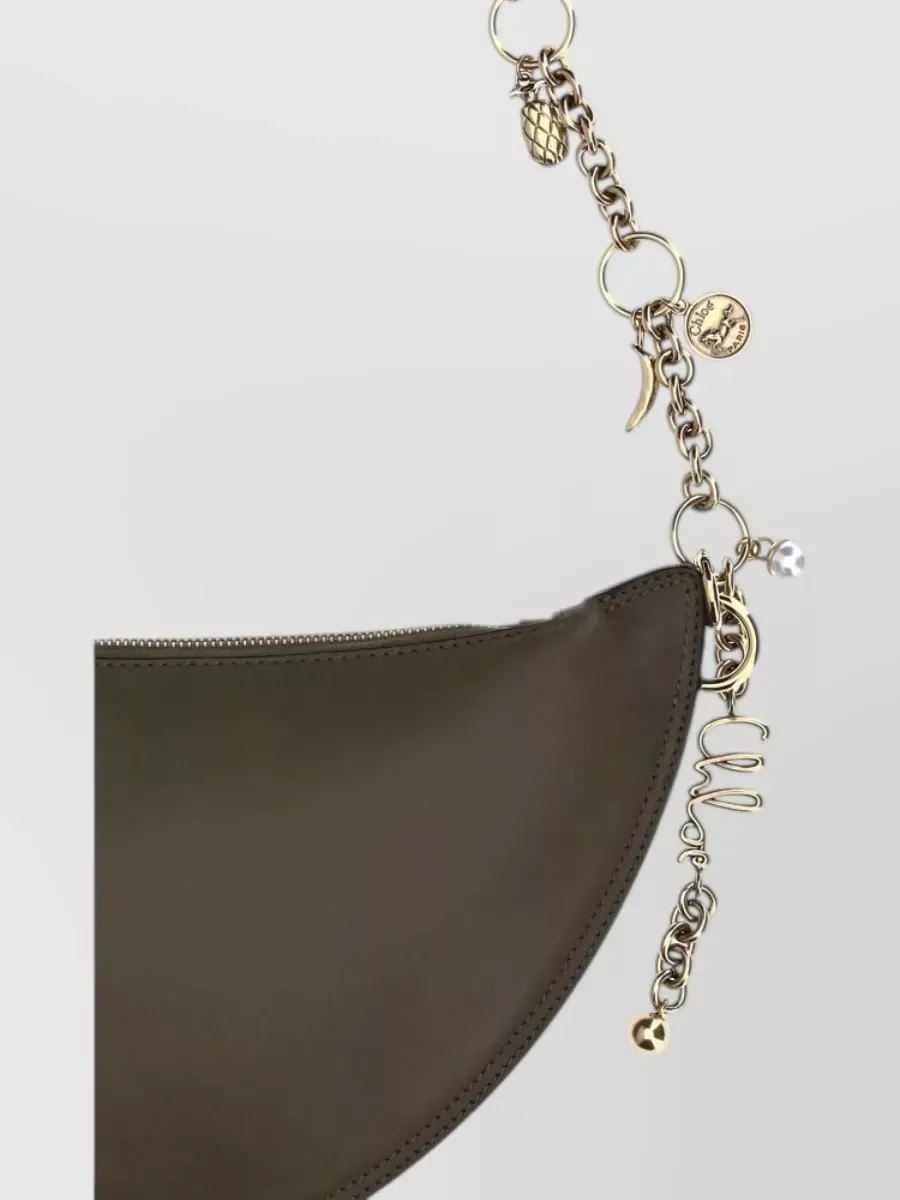 Chloé Icons Half-Moon Shoulder Bag in Dunkelbraun, Foto 3