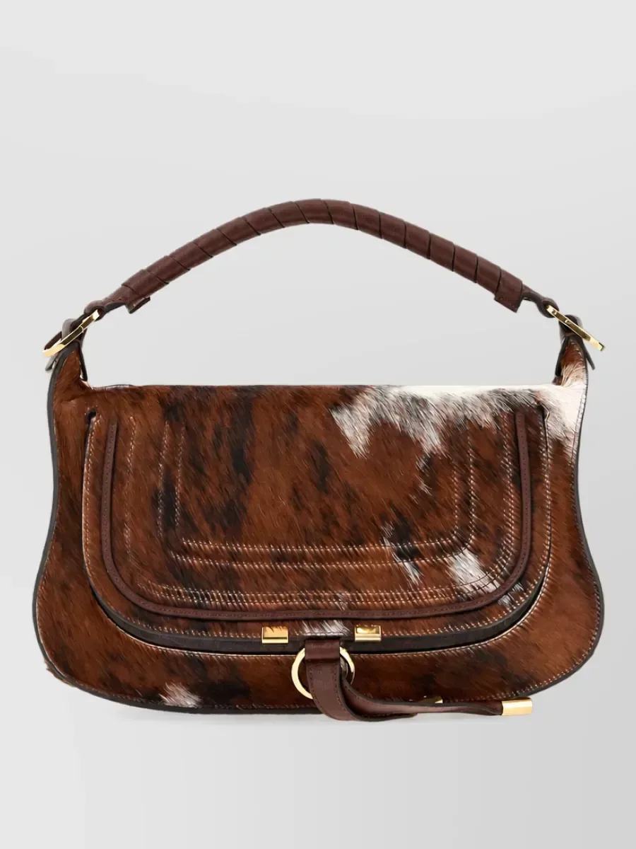 Chloé Marcie Clutch Bag in Brown, photo 2