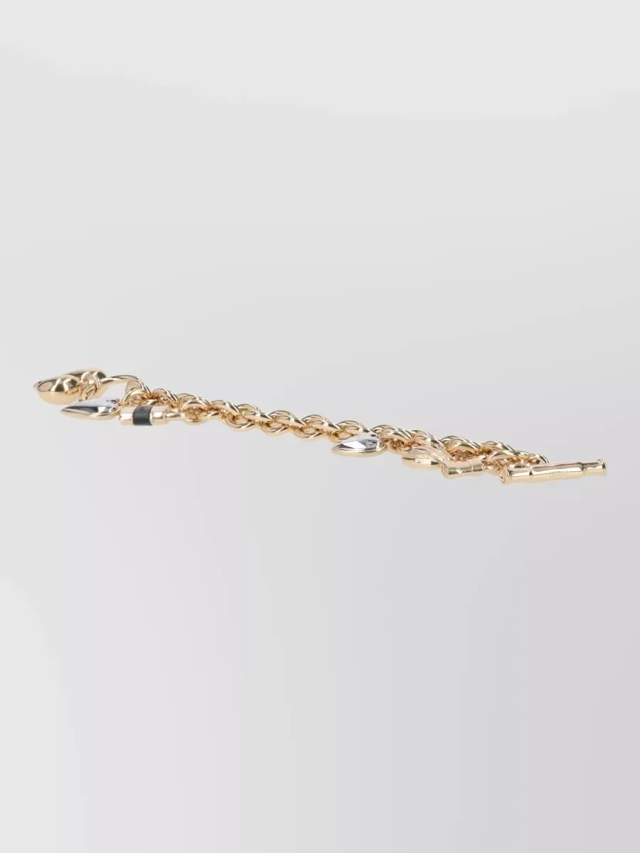 Pulseira Chloé com corações dourada, foto 3