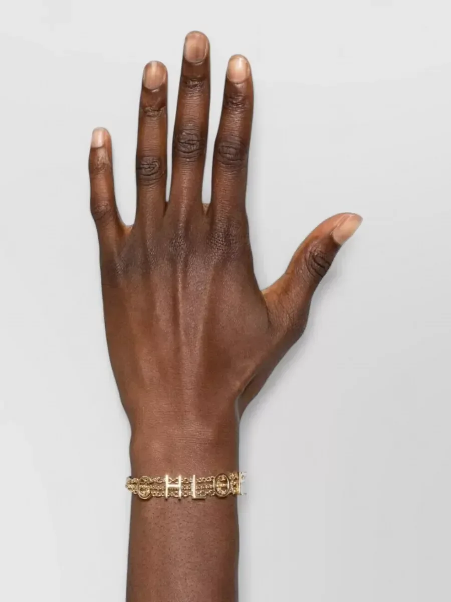 Pulseira Chloé em latão dourado, foto 2
