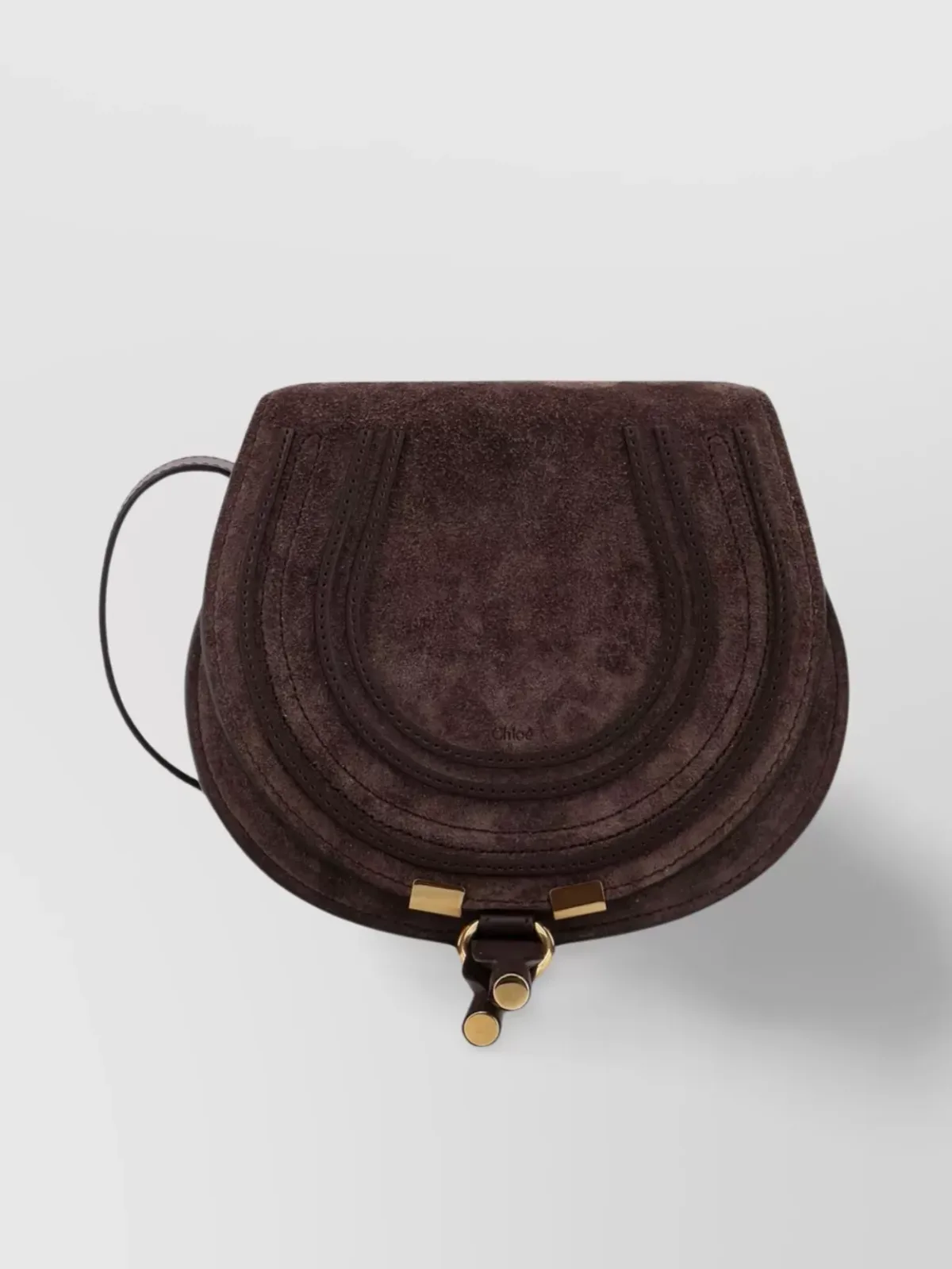 Sac porté épaule Chloé Marcie Small marron, photo 1