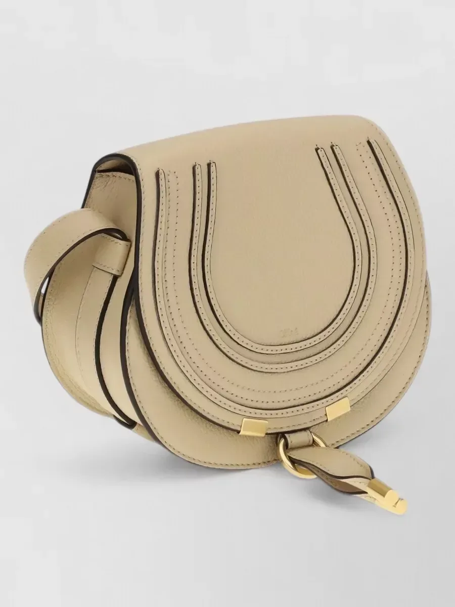 Chloé Marcie Small Cross-Body in Beige, Foto 3