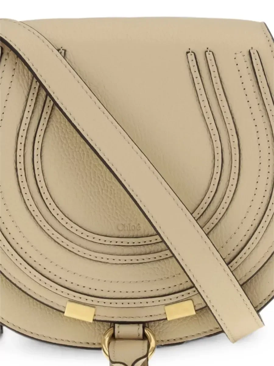 Chloé Marcie Small Cross-Body in Beige, Foto 4