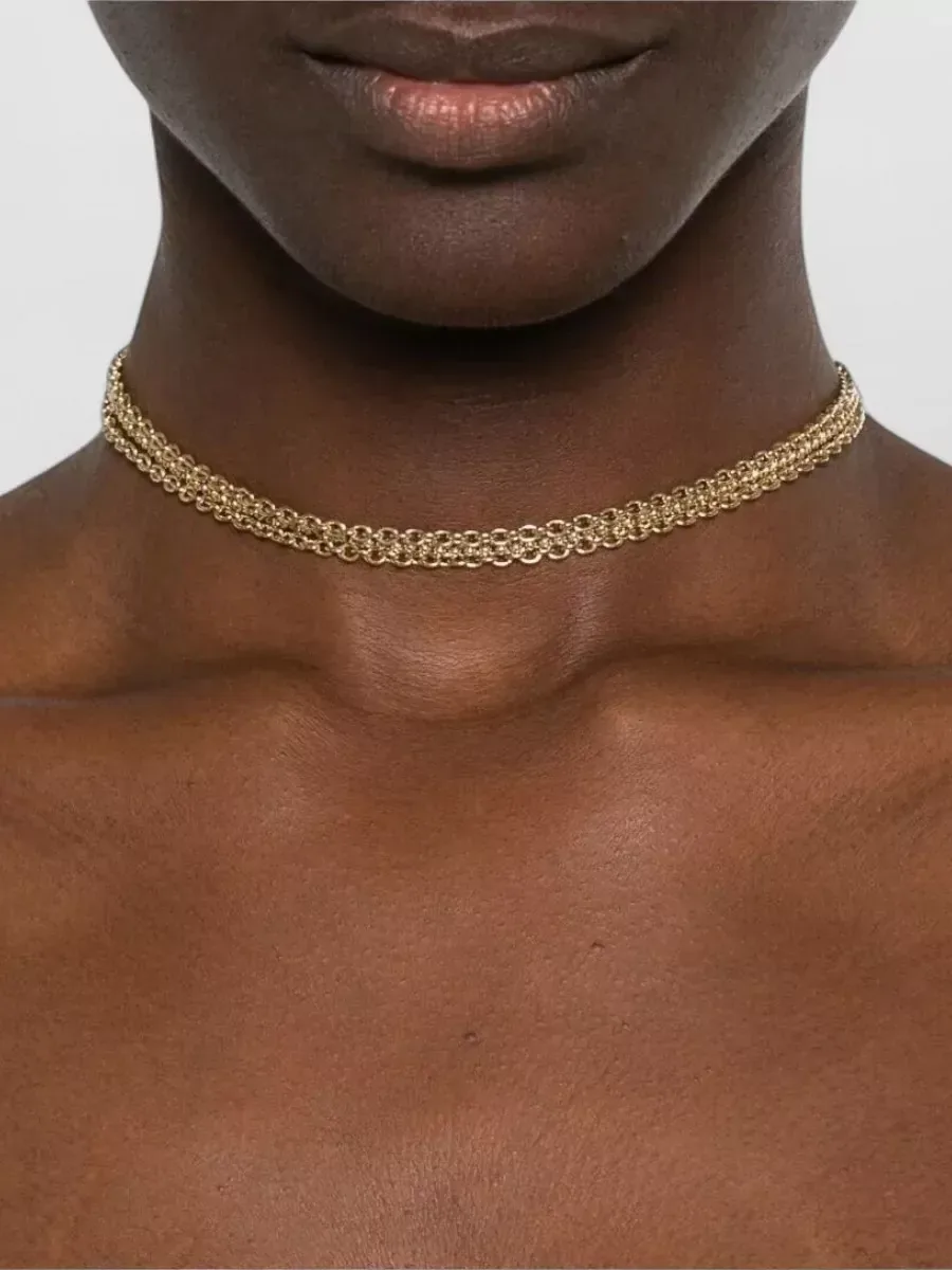 Colar de corrente Chloé em latão dourado, foto 2