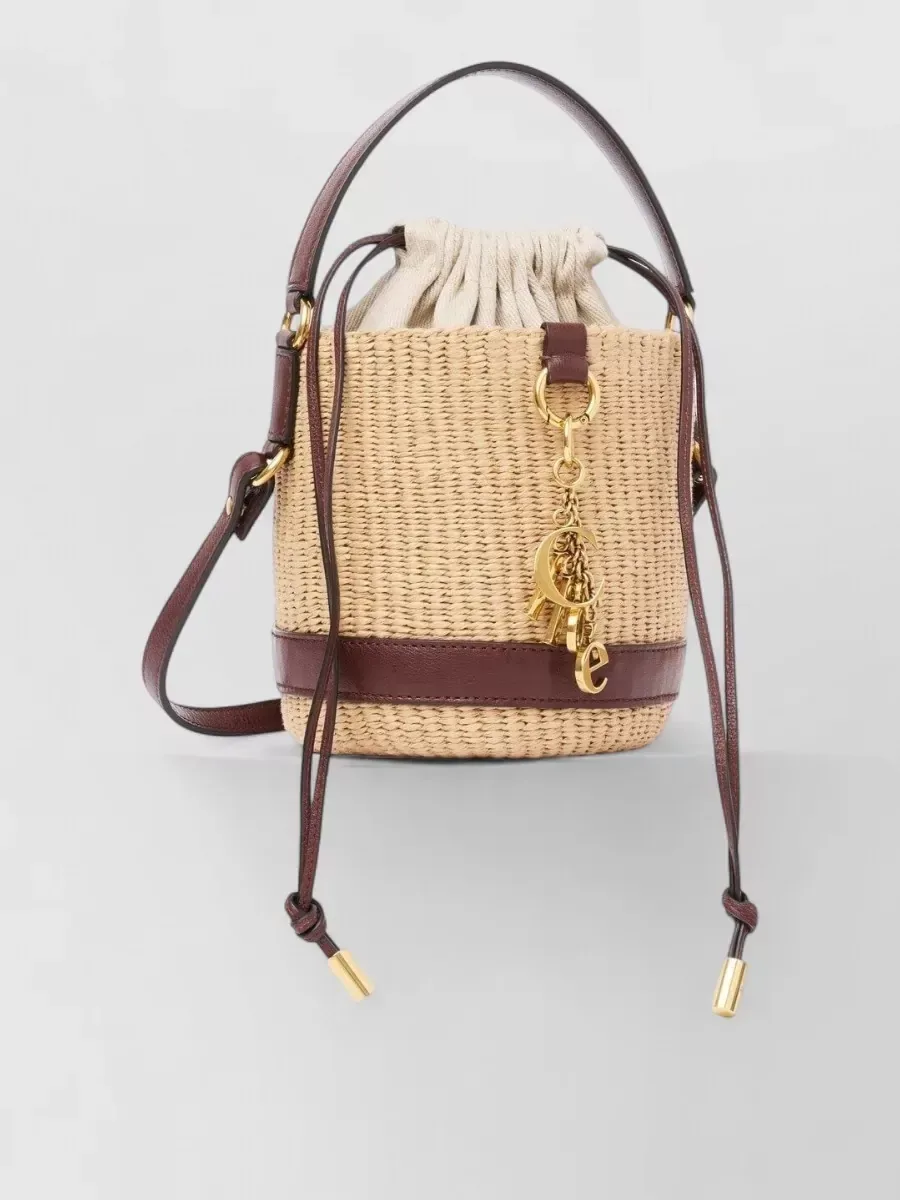 Sac seau Chloé Basket beige, photo 1