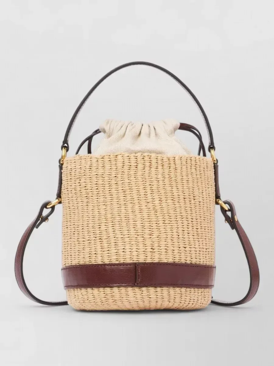 Sac seau Chloé Basket beige, photo 2