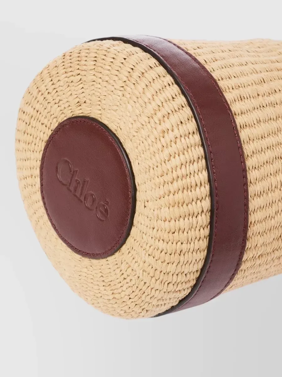 Sac seau Chloé Basket beige, photo 3