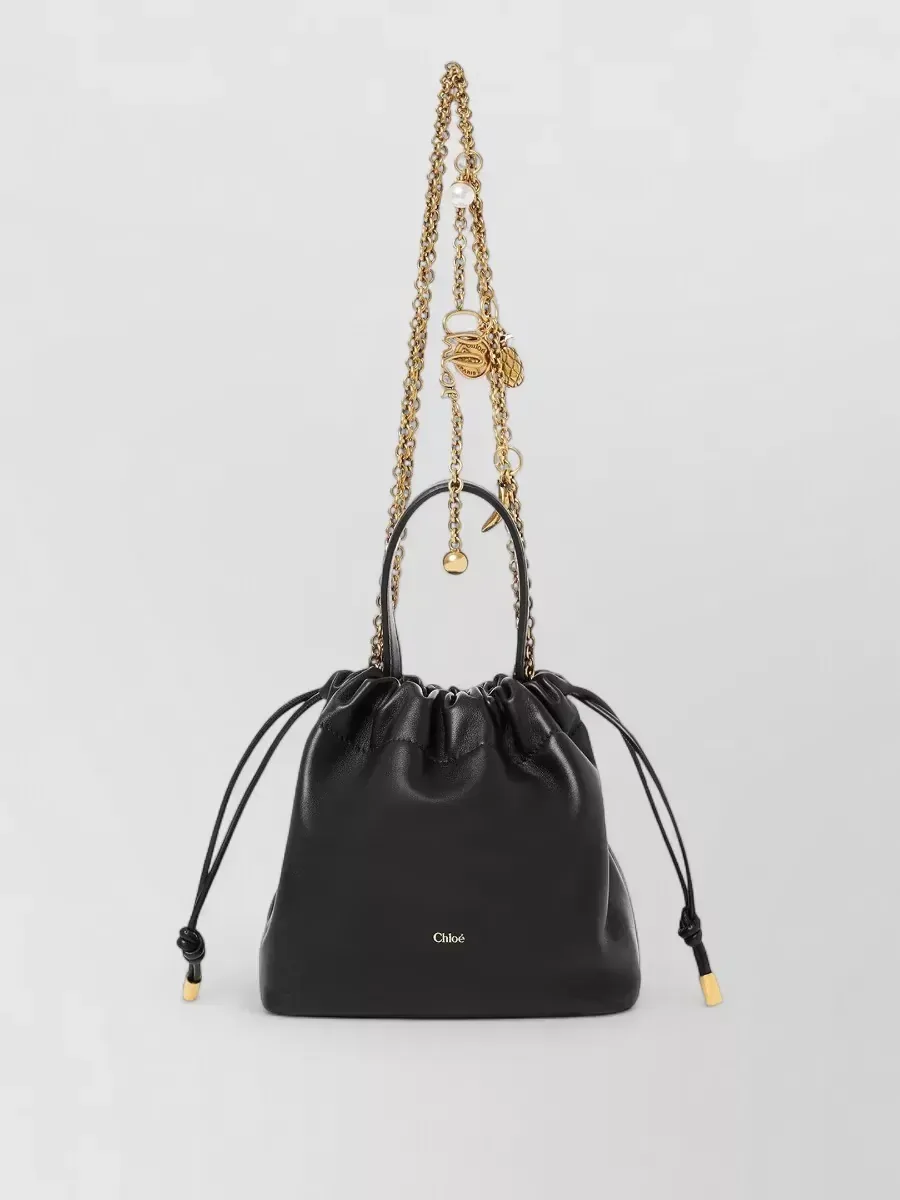 Mini borsa a secchiello Chloé Icons nera, foto 1
