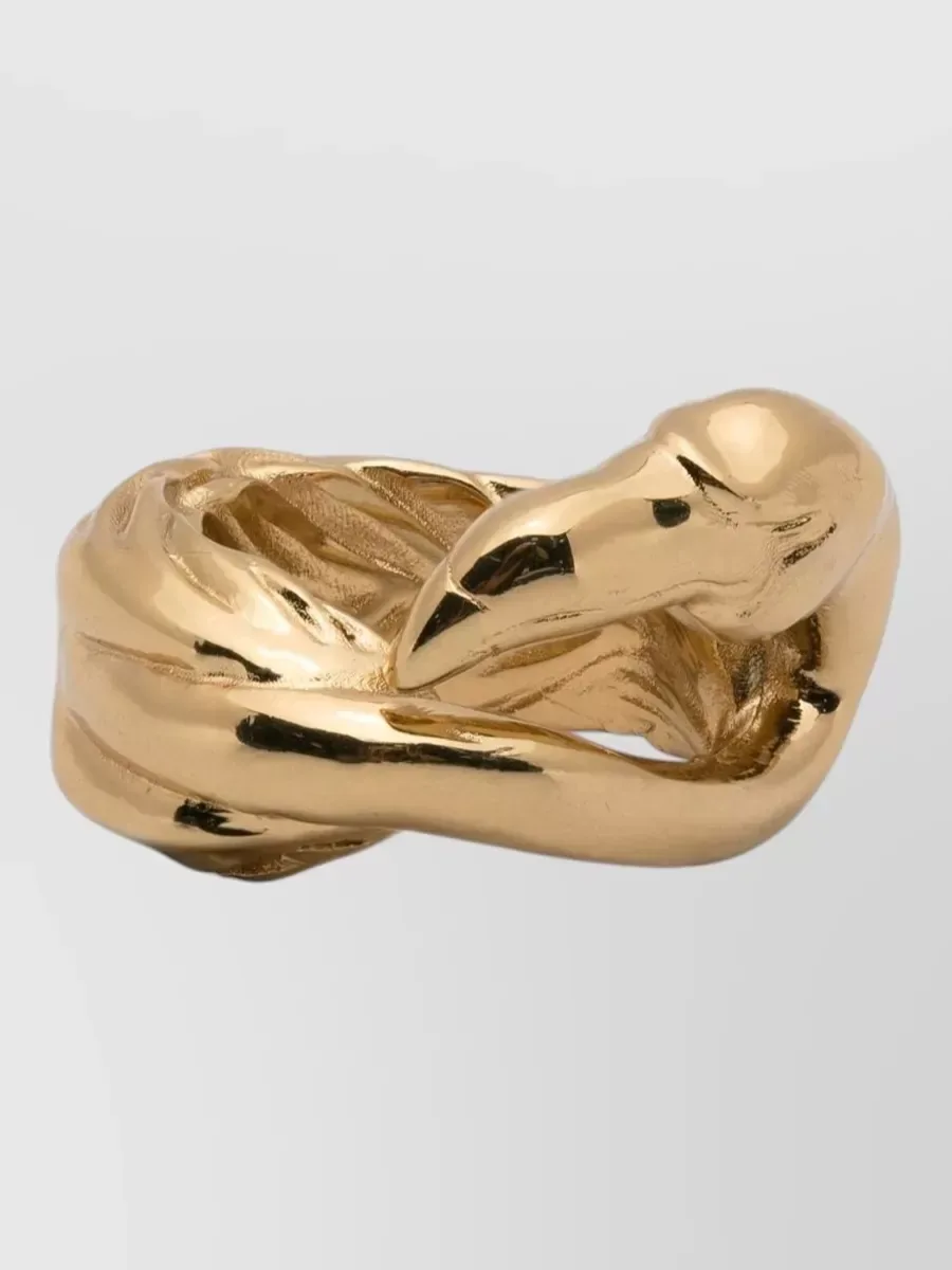 Bague Chloé Twisted Ring en doré, photo 3