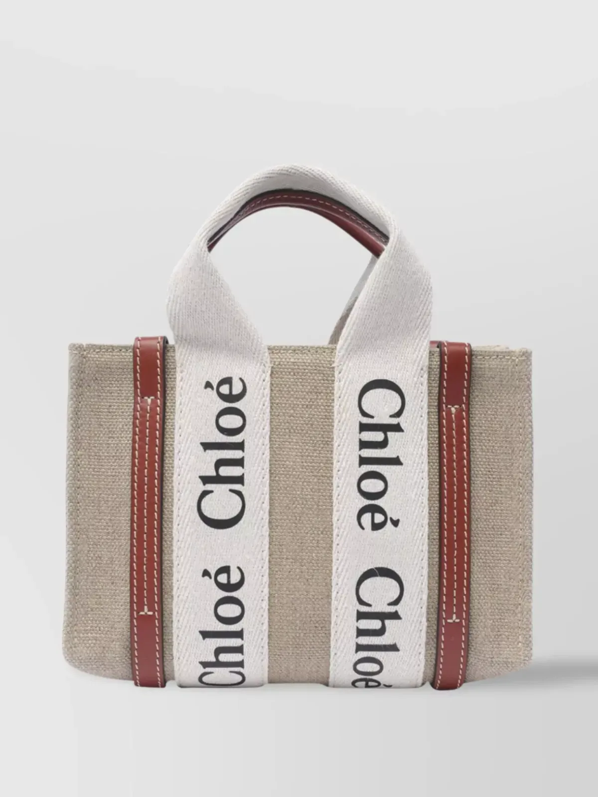 Chloé Woody Mini in Beige, photo 1