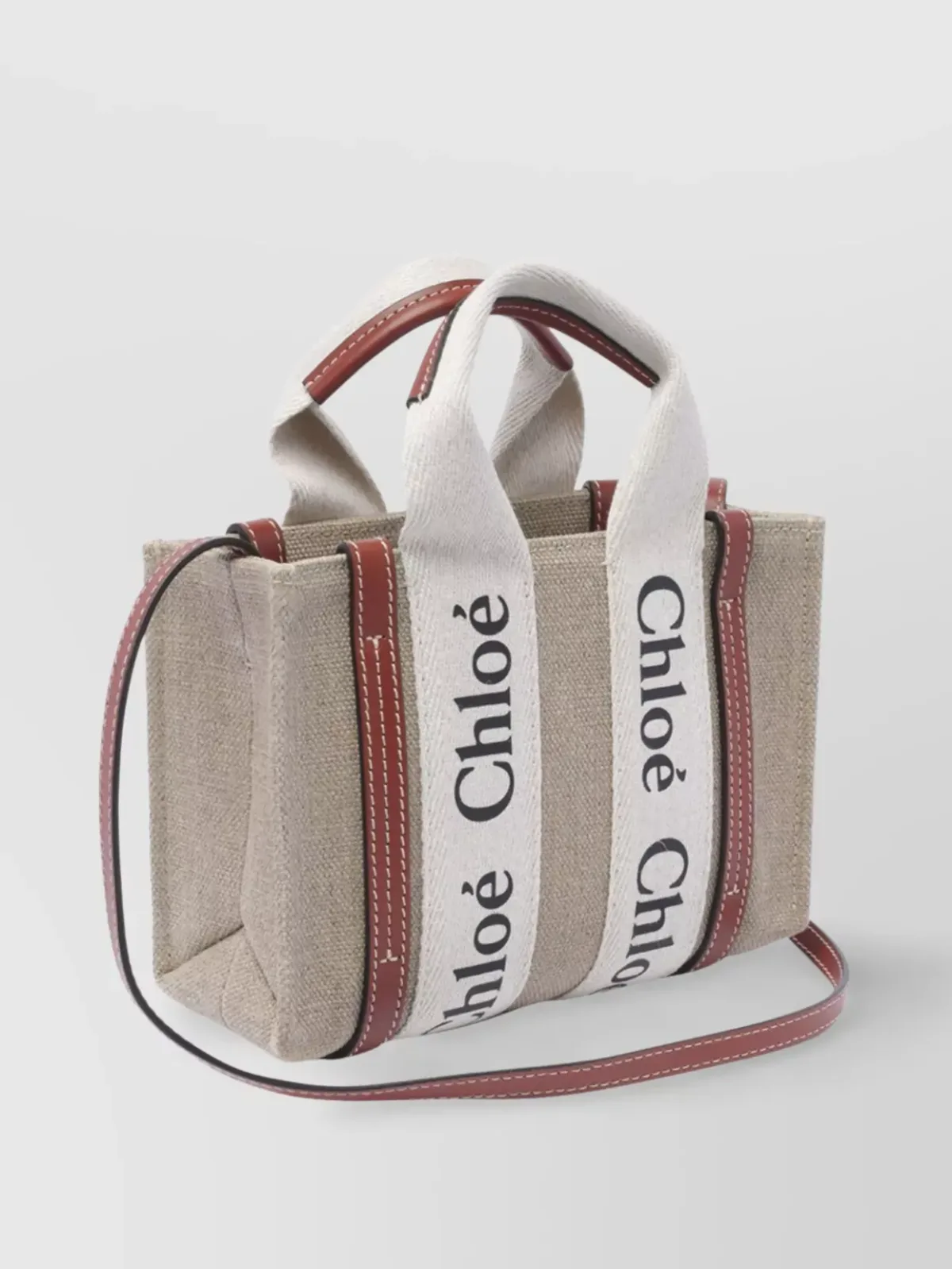Chloé Woody Mini in Beige, photo 2