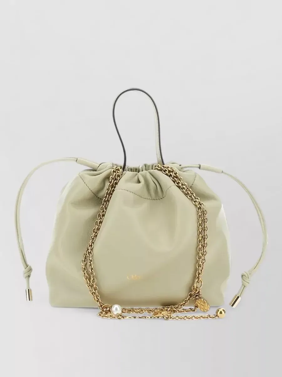 Mala bucket Chloé Icons Bucket em bege, foto 1