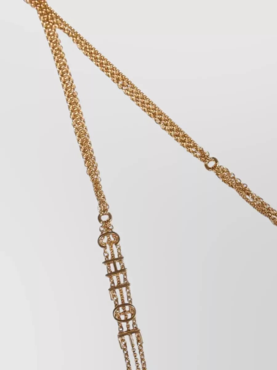 Chloé Long Pendant Necklace in Gold, photo 3