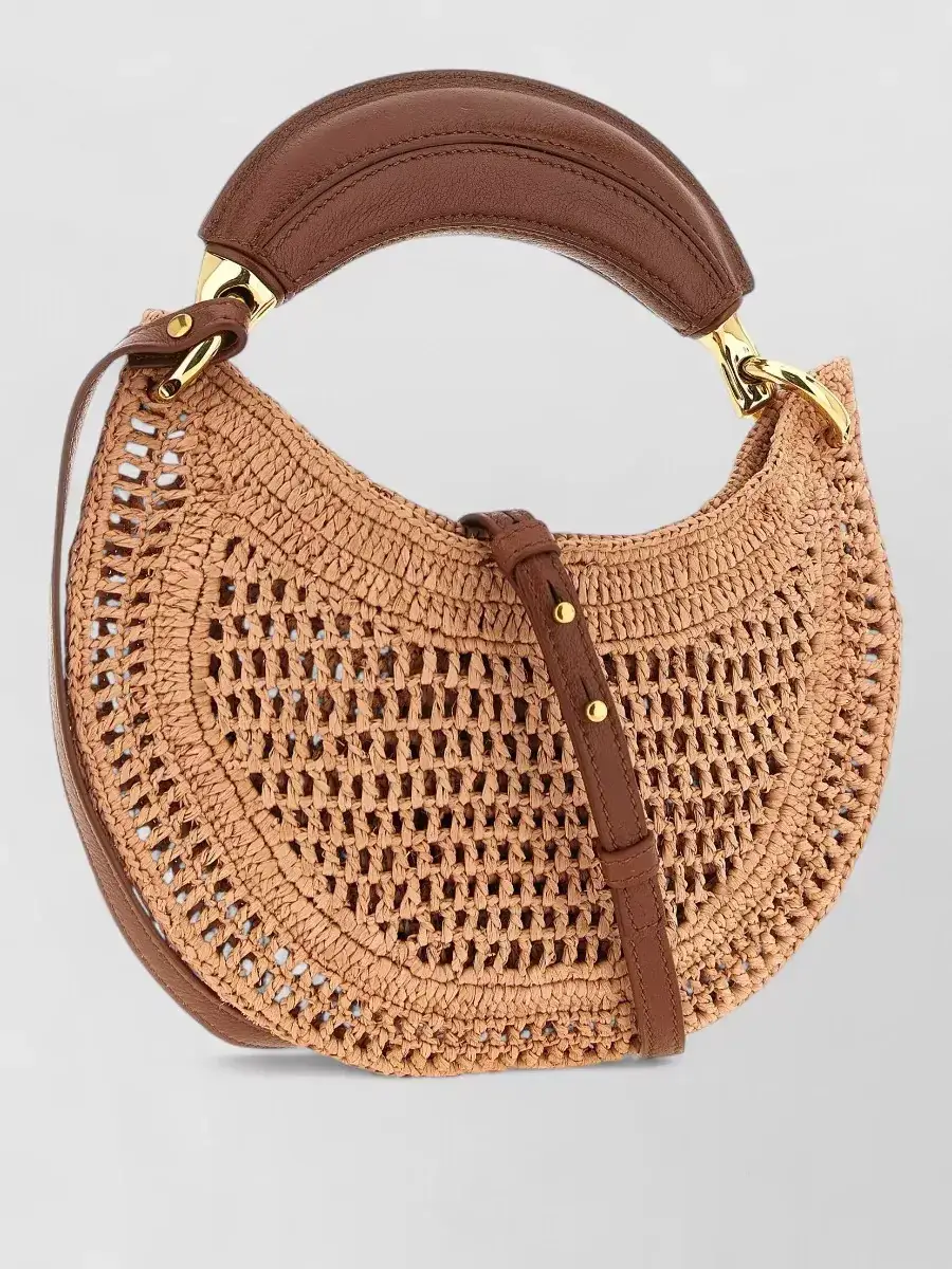 Chloé Mini Raffia Clutch in Beige, photo 2