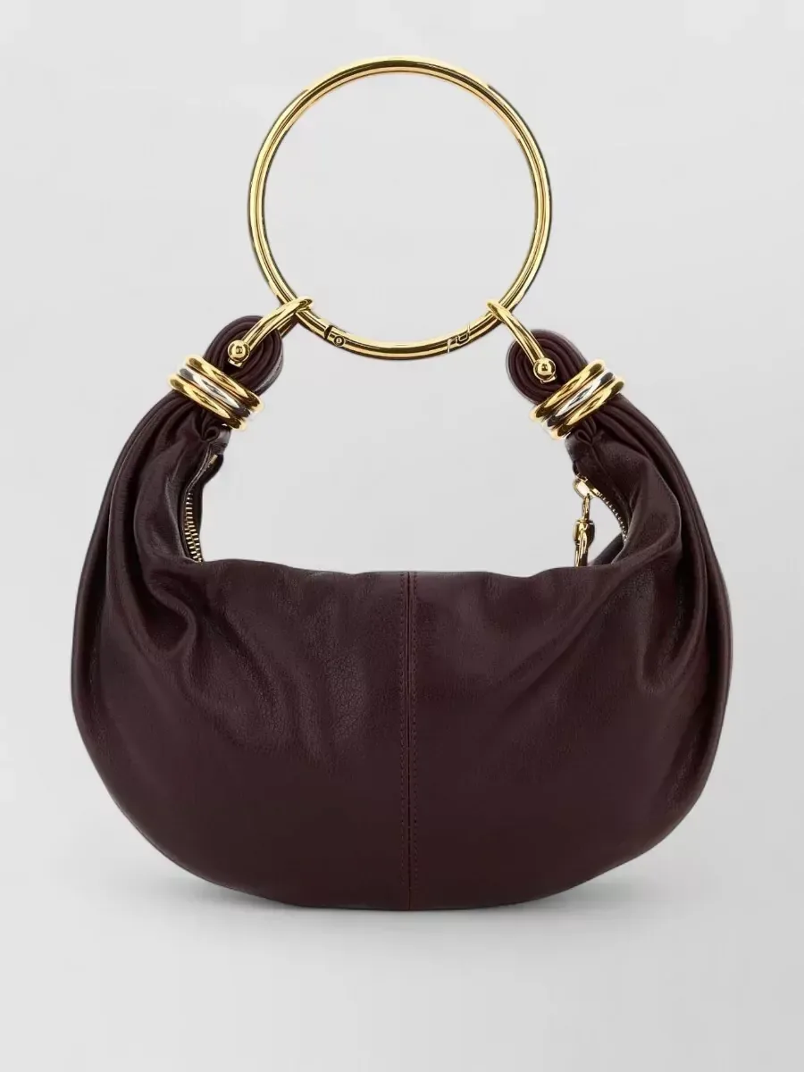 Chloé Bracelet Bag Small in Burgundy, photo 1