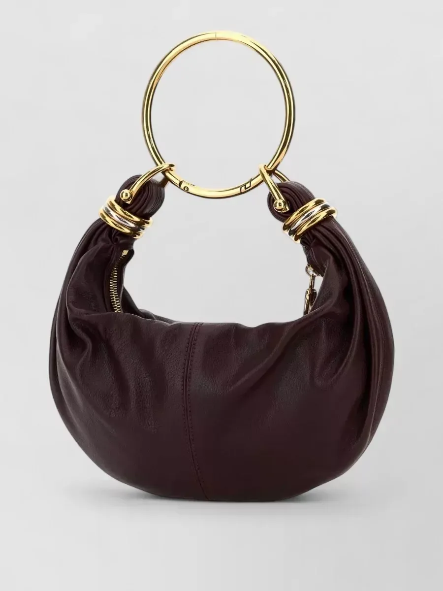 Chloé Bracelet Bag Small in Burgundy, photo 2