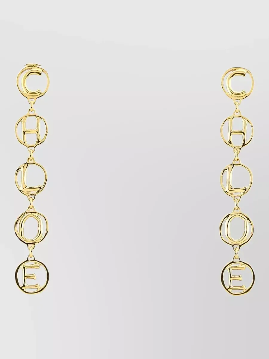 Chloé Messing Ohrhänger in Gold, Foto 1