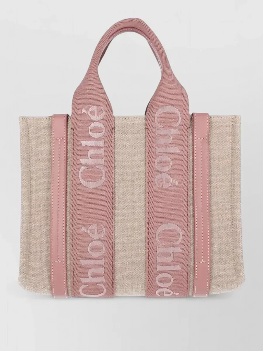 Chloé Linen Beach Bag beige, foto 1