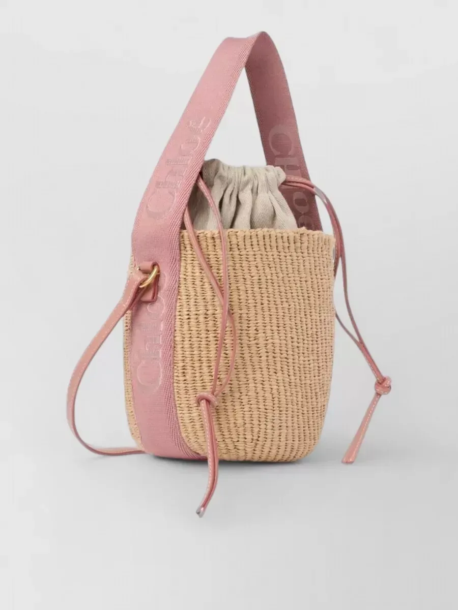 Chloé Woody Bucket Top Handle in Beige, photo 3