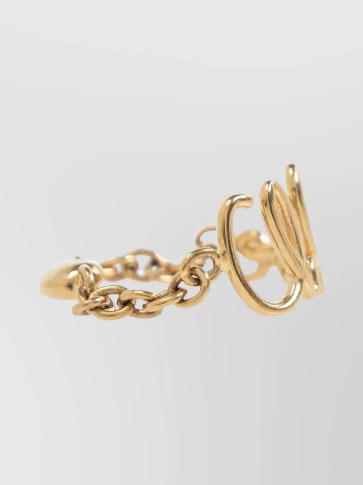 Chloé Chain Ring Set in Gold, photo 4