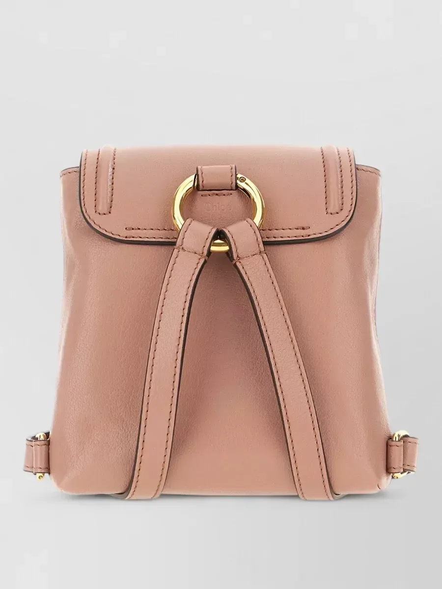 Mini mochila Chloé Horse Medal em rosa, foto 2