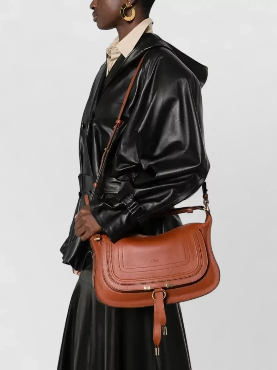 Chloé Marcie Small Top Handle in Brown, photo 2