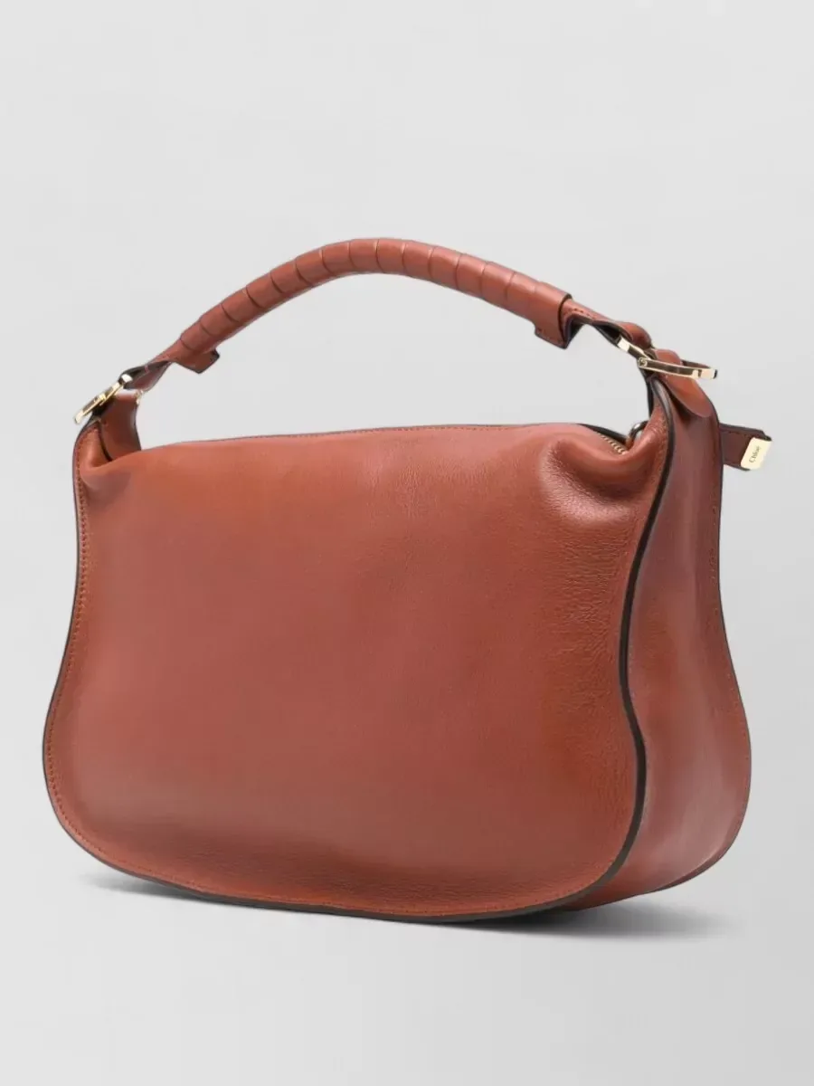 Chloé Marcie Small Top Handle in Brown, photo 3