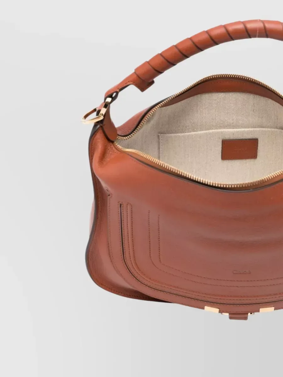 Chloé Marcie Small Top Handle in Brown, photo 4