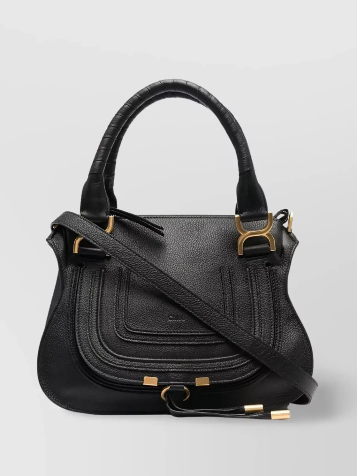 Chloé Marcie Small Schultertasche in Schwarz, Foto 1