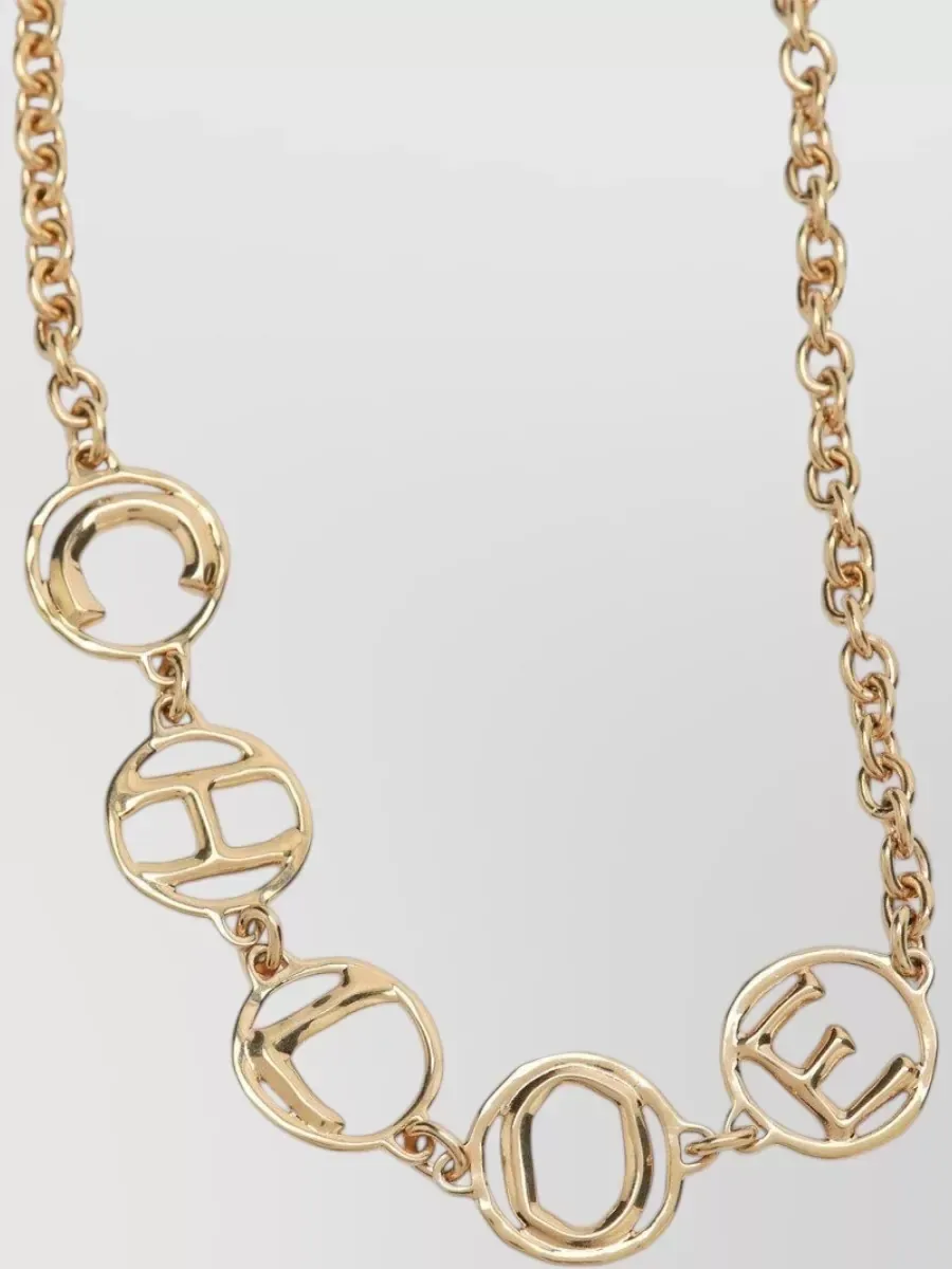 Chloé Script Choker Halskette in Gold, Foto 2