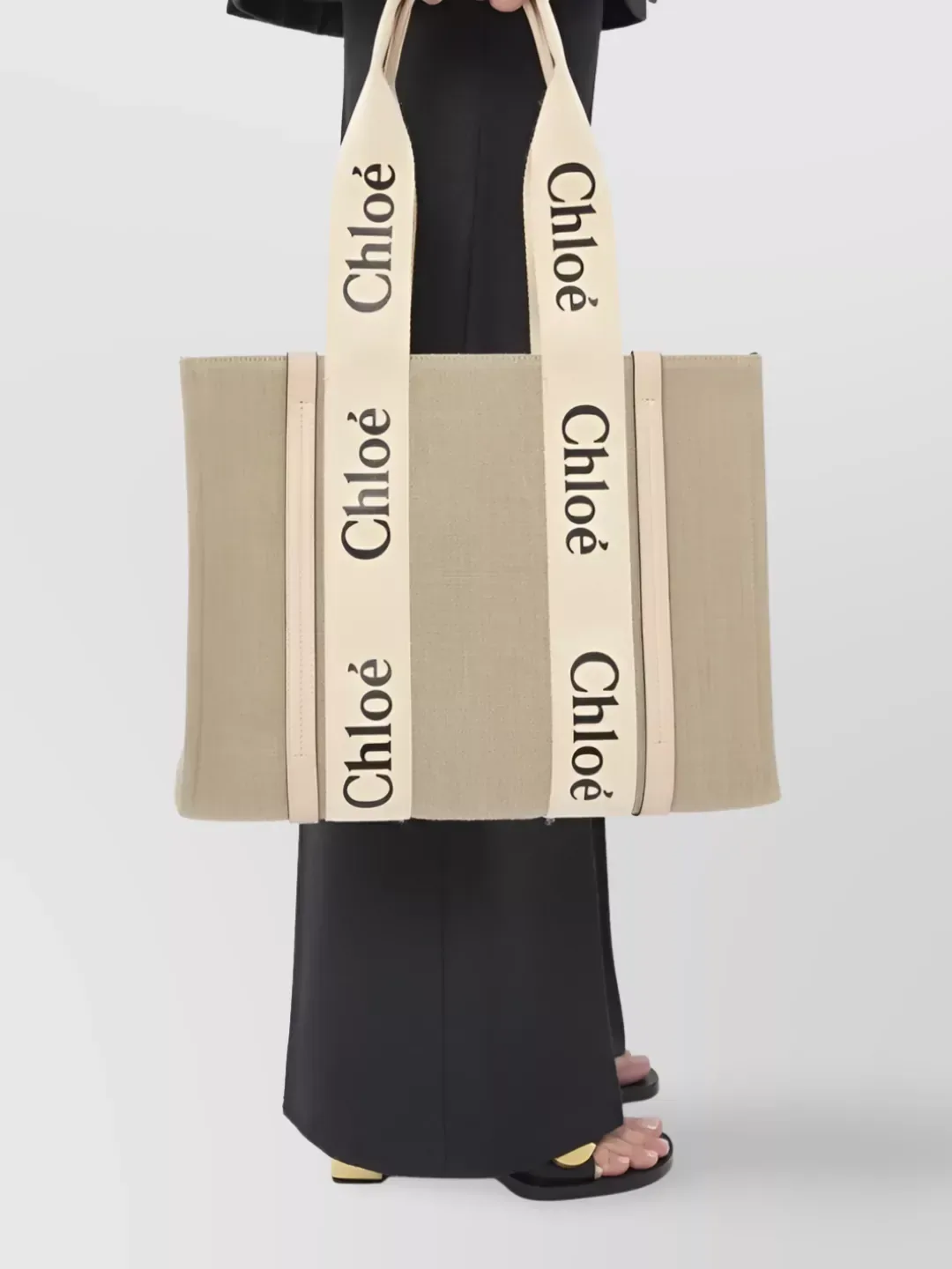 Chloé Woody Medium in Beige, photo 2