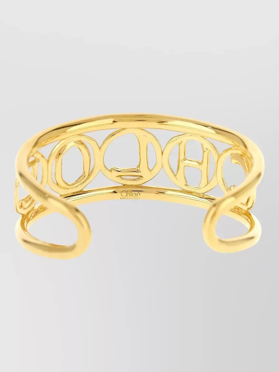 Chloé Open Cuff Armreif in Gold, Foto 2