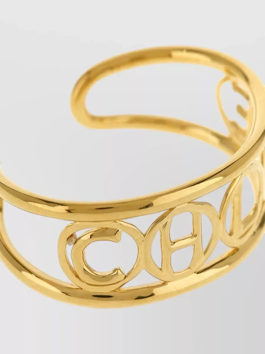 Chloé Open Cuff Armreif in Gold, Foto 3
