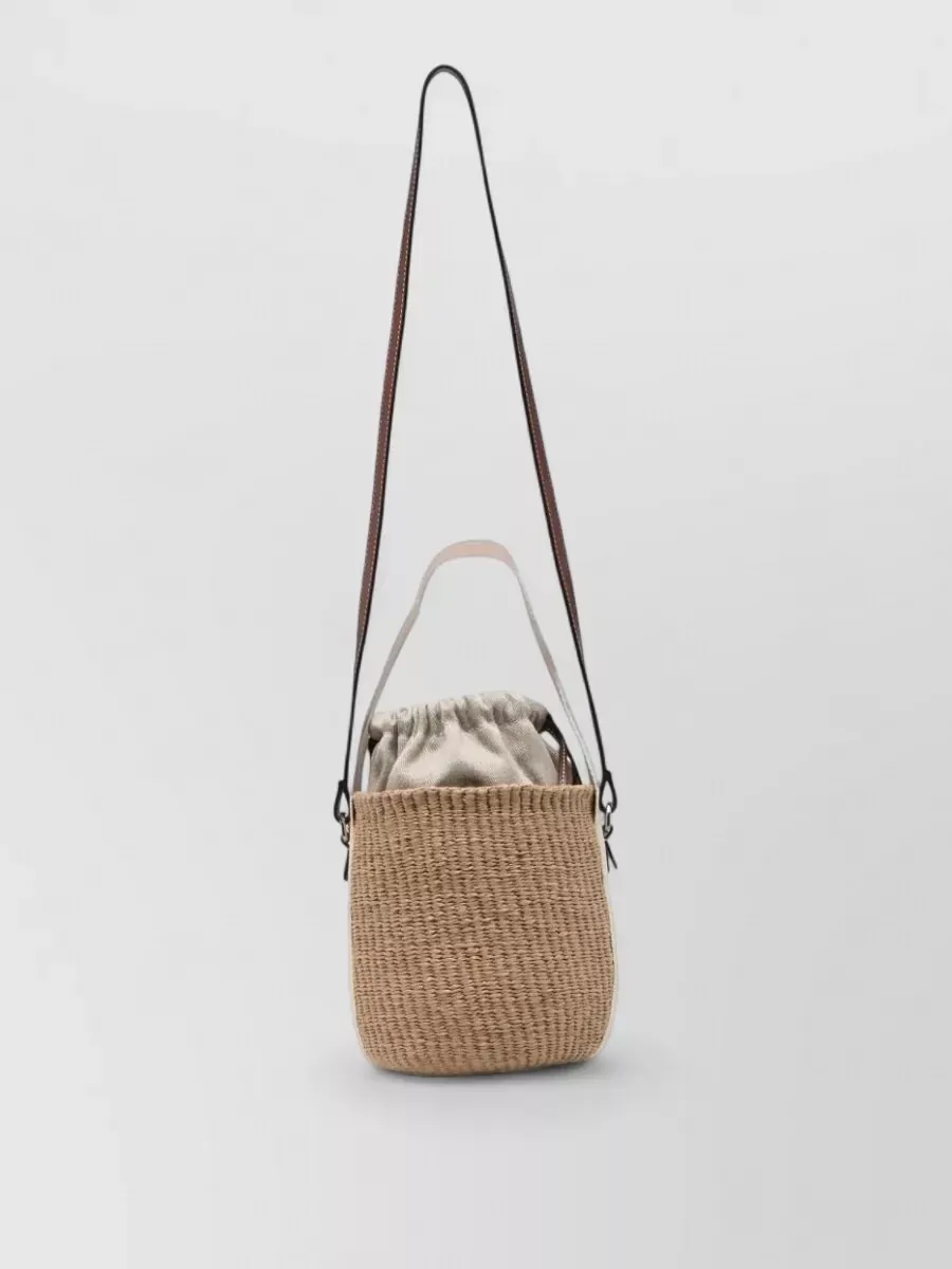 Chloé Woody Bucket Adjustable in Beige, photo 1