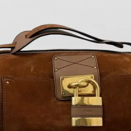 Chloé Paddington Belt Bag in Brown, detail