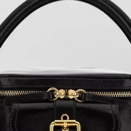 Chloé Camera Bag Small en noir, détail