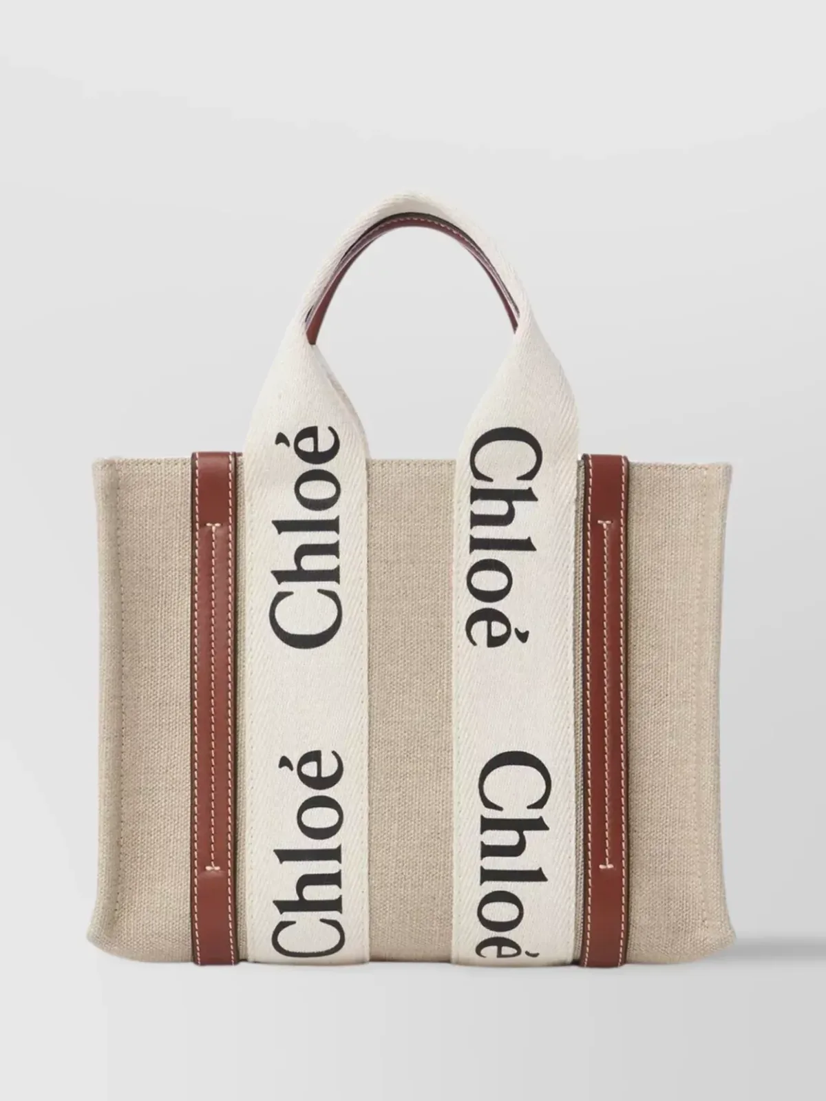 Chloé Woody Small in Beige, photo 2