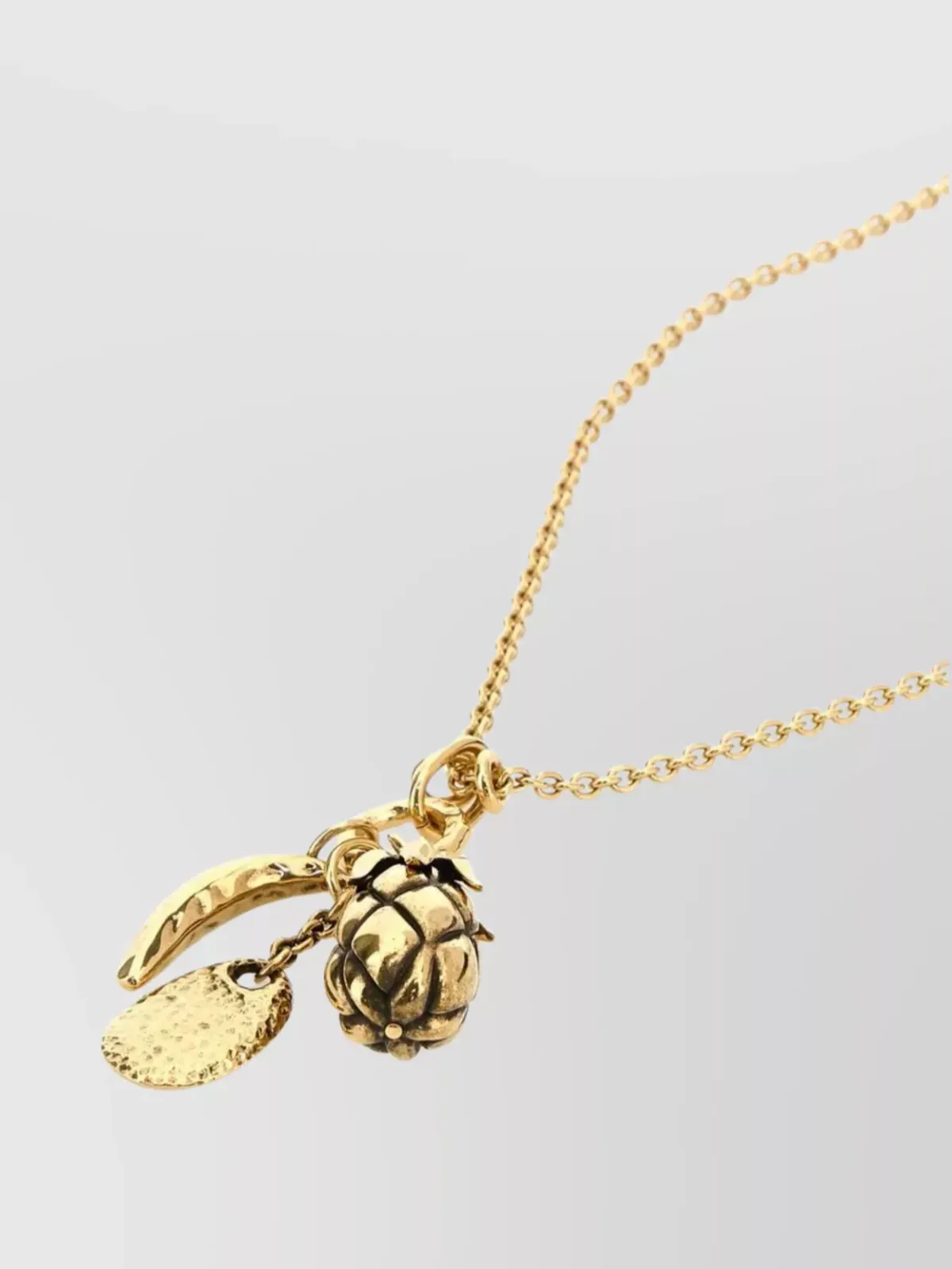 Chloé Charm Pendant Necklace in Gold, photo 2