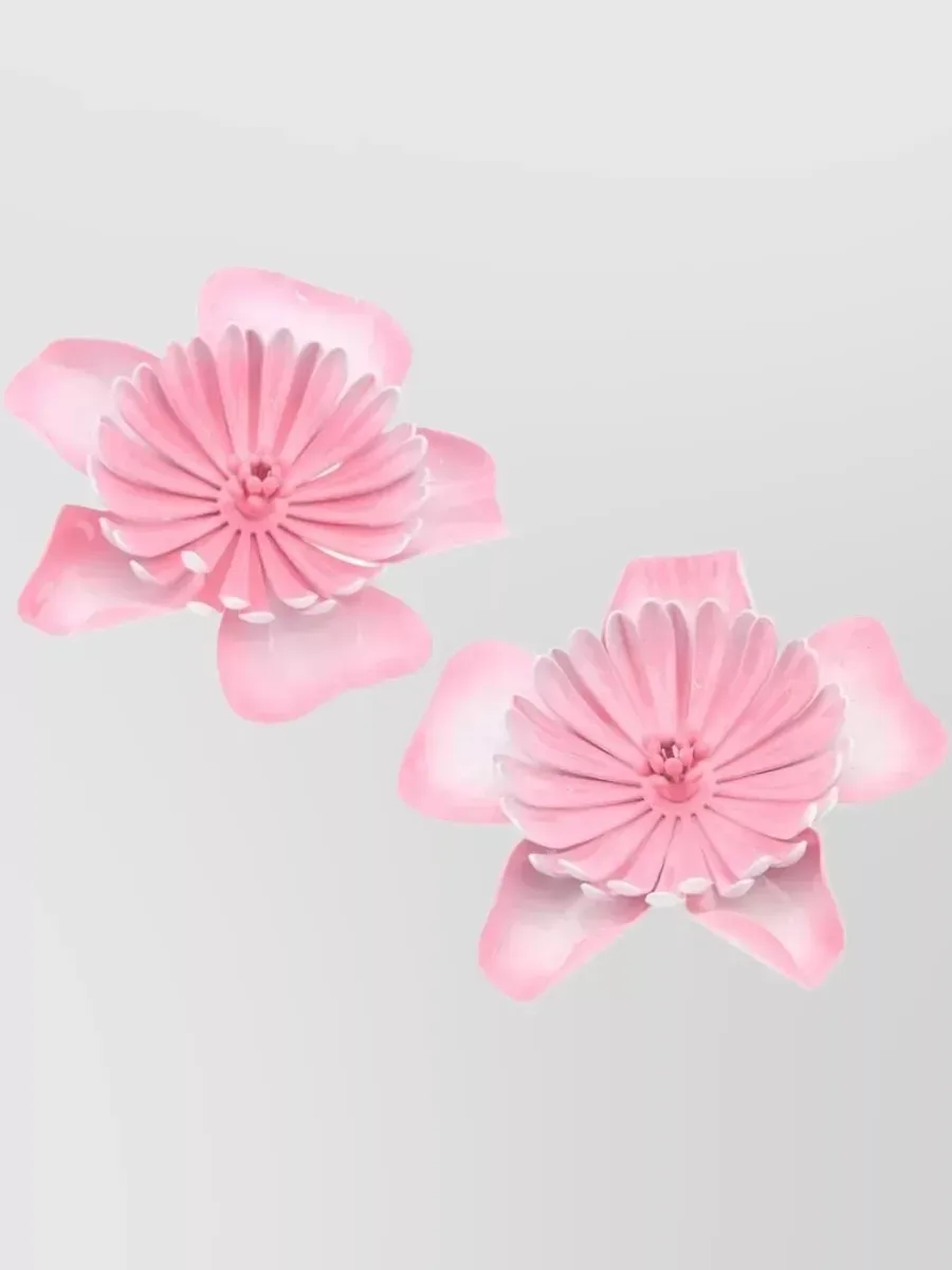 Chloé Floral Stud Earrings in Pink, photo 2