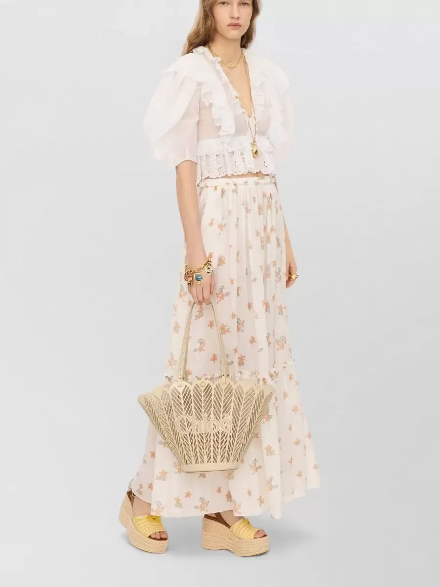 Chloé Leather Beach Bag in White, photo 2